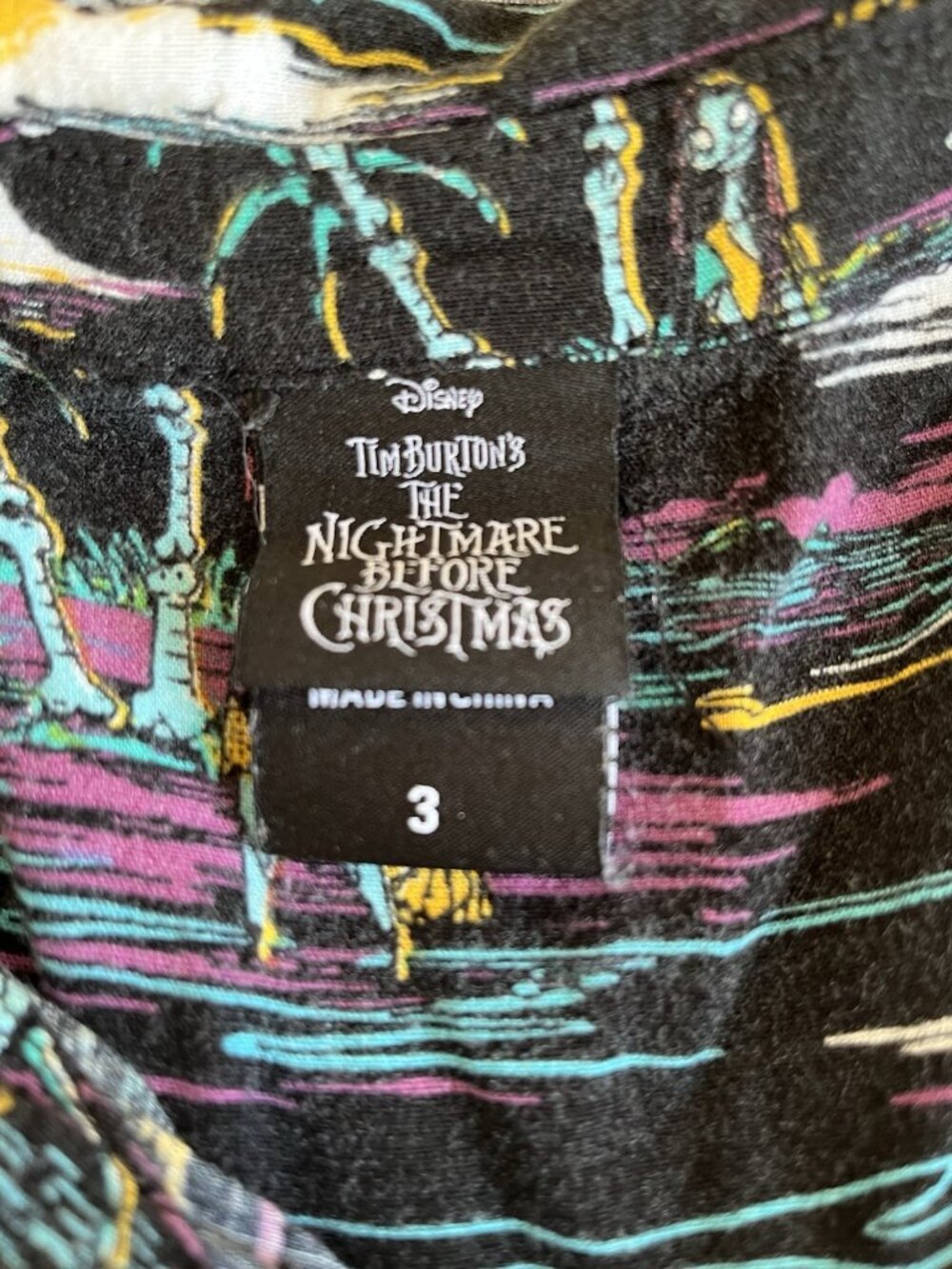 Disney Nightmare Before Christmas Torrid 3 Camp Hawaiian Shirt Jack Zero Sally - Picture 12 of 16